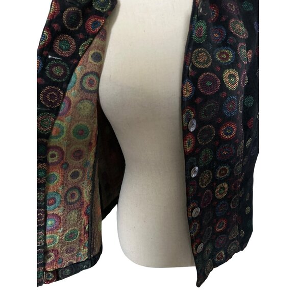 Christopher & Banks Vest Embroidered Colorful Button-Up Geometric Pattern Y2K
XL - Picture 3 of 7